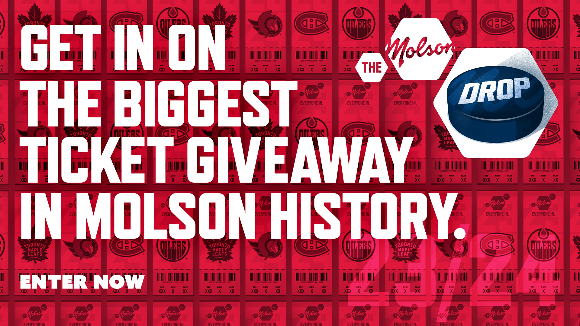 get in on the biggest ticket giveaway in molson history