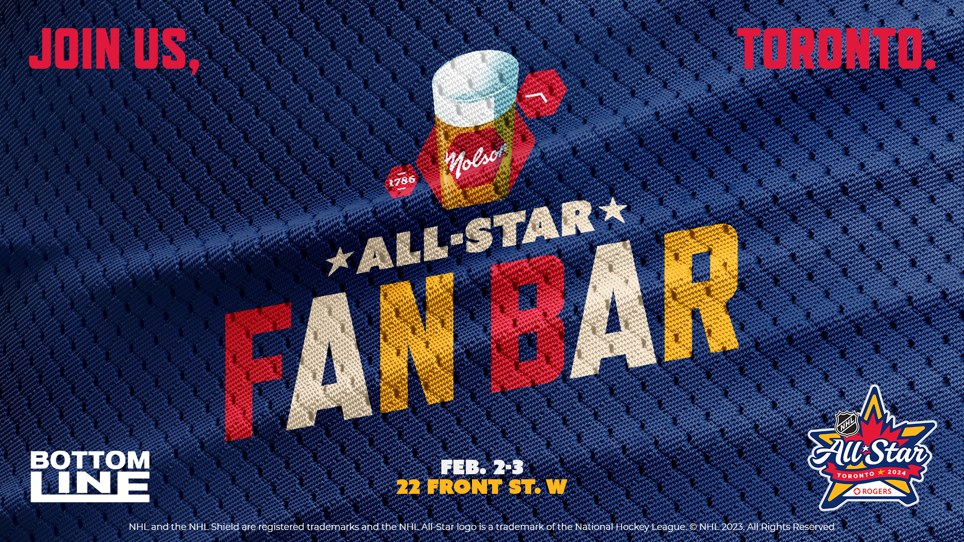 Join Us, Toronto. All-Star Fan Bar