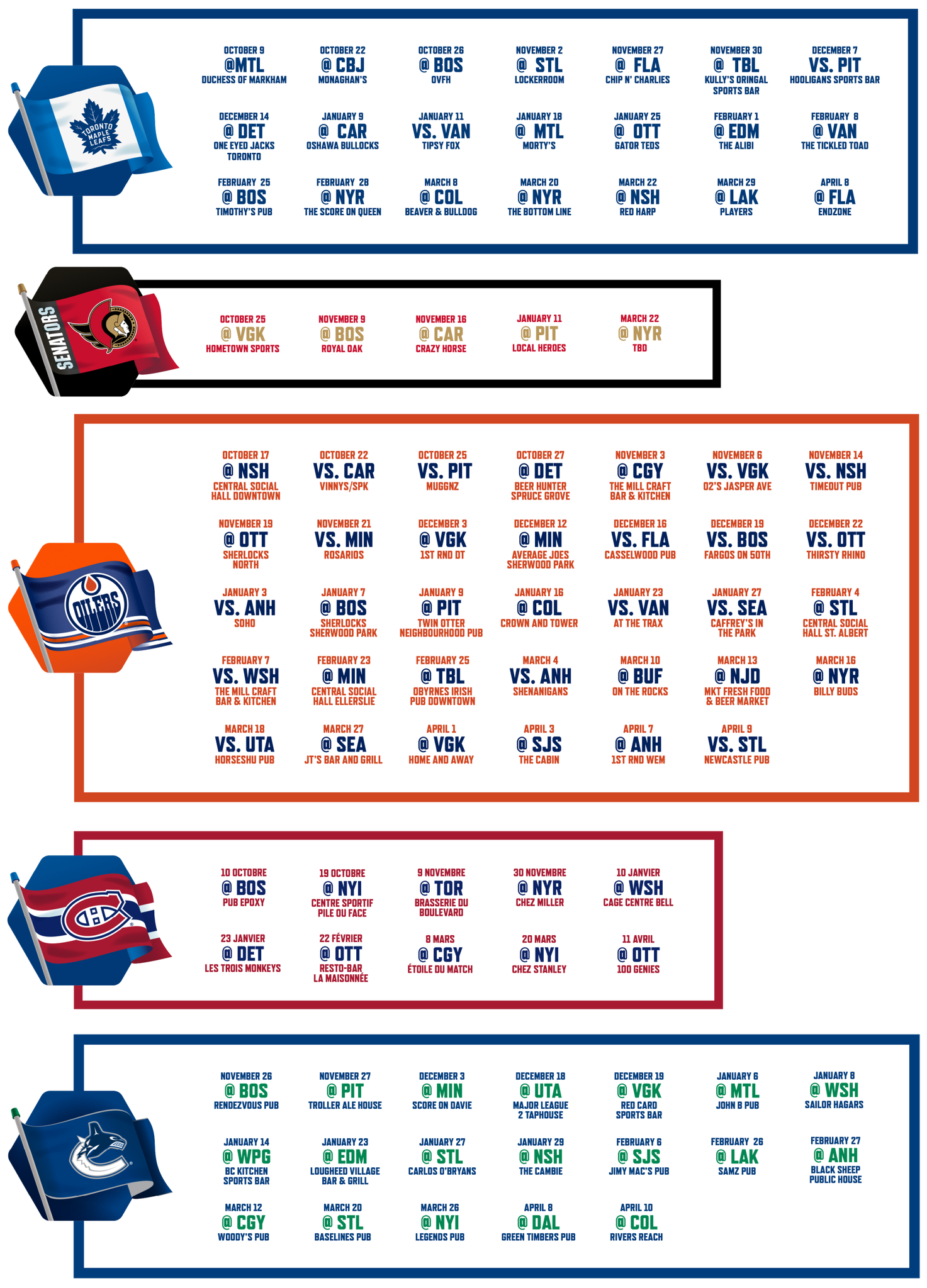 Watch Party Schedule